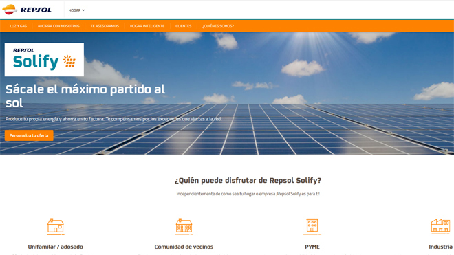 Repsol Solify Repsol lanza Solify, su apuesta por el autoconsumo de energía renovable ...