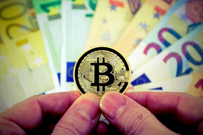 Moneda de bitcoin.