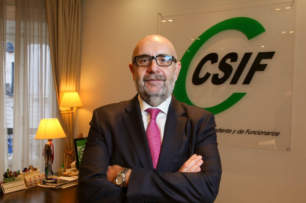 El presidente de CSIF, Miguel Borra.