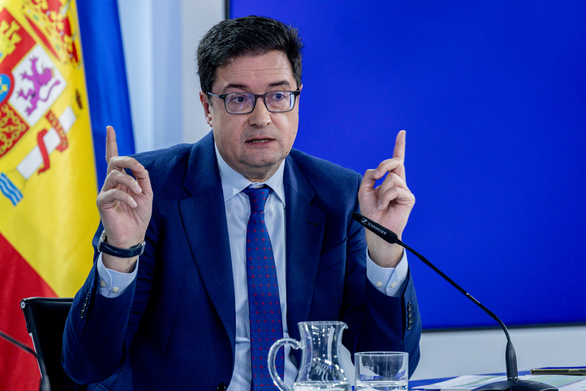 El ministro para la Transformaci&oacute;n Digital,  &Oacute;scar L&oacute;pez, el pasado 24 de febrero tras un Consejo de Ministros.