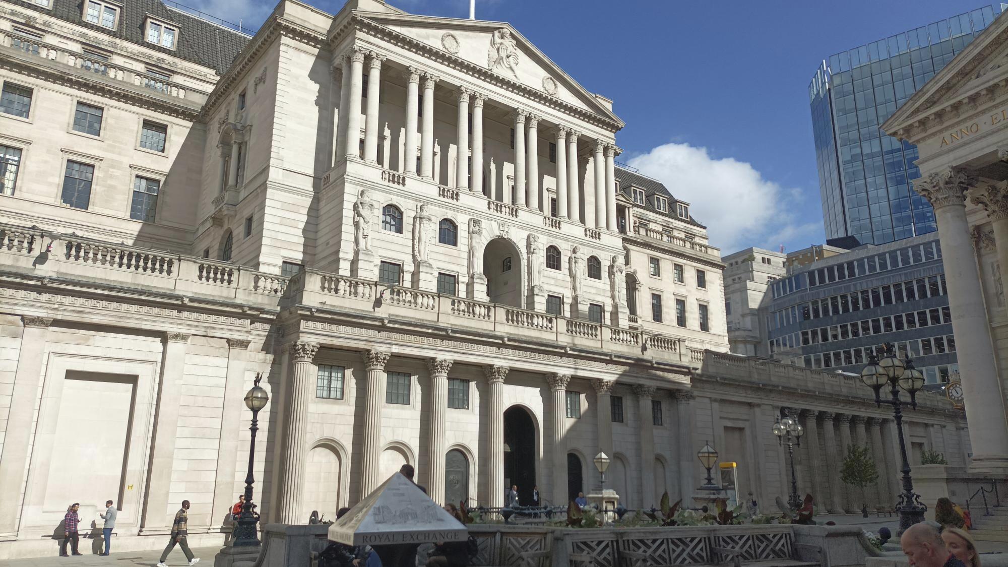 Sede del Banco de Inglaterra, en la City de Londres.