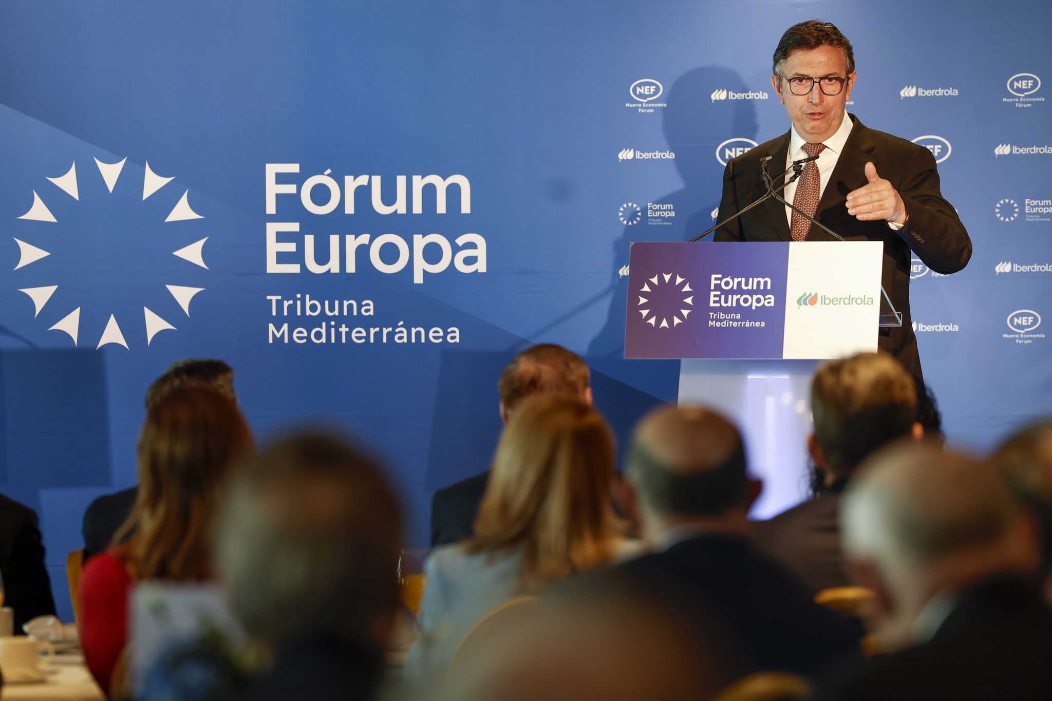 Vicente La fuente, presidente de CEV, durante su intervenci�n.