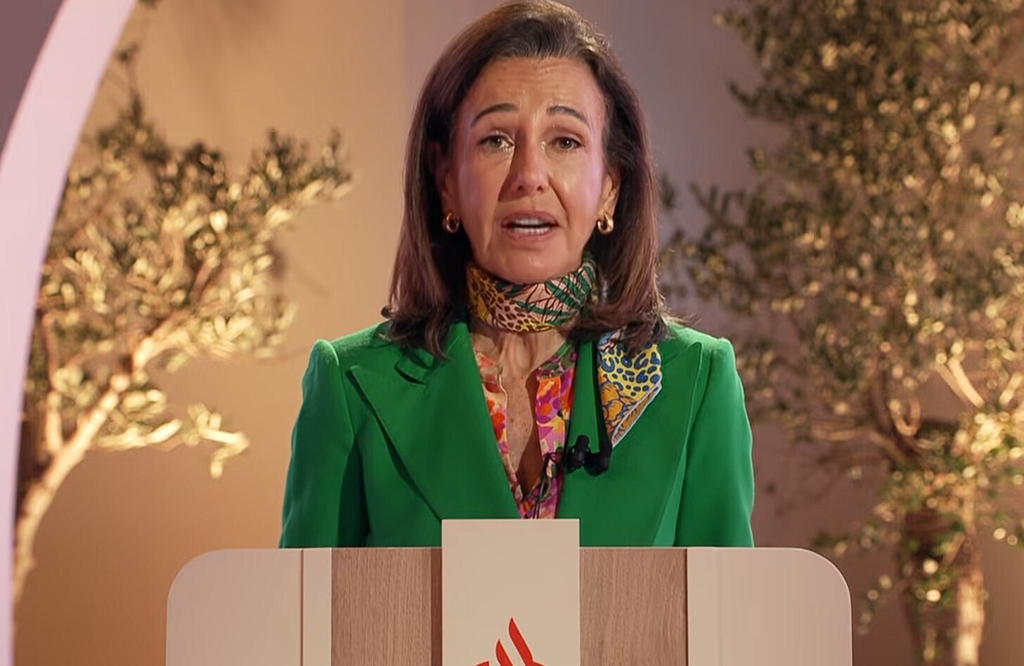Ana Botín, presidenta de Santander.