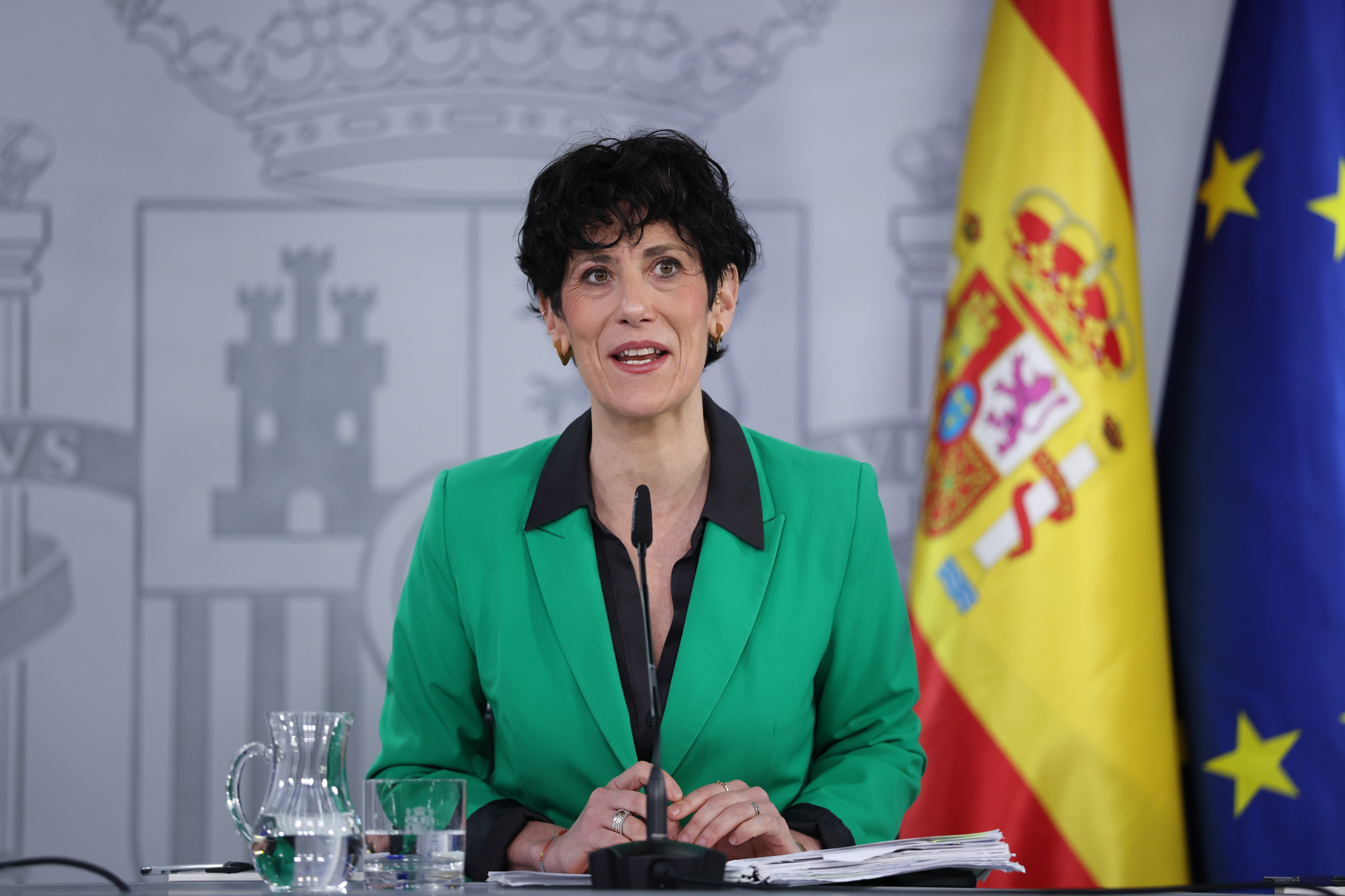 La ministra de Inclusi�n, Seguridad Social y Migraciones y portavoz del Gobierno, Elma Saiz.