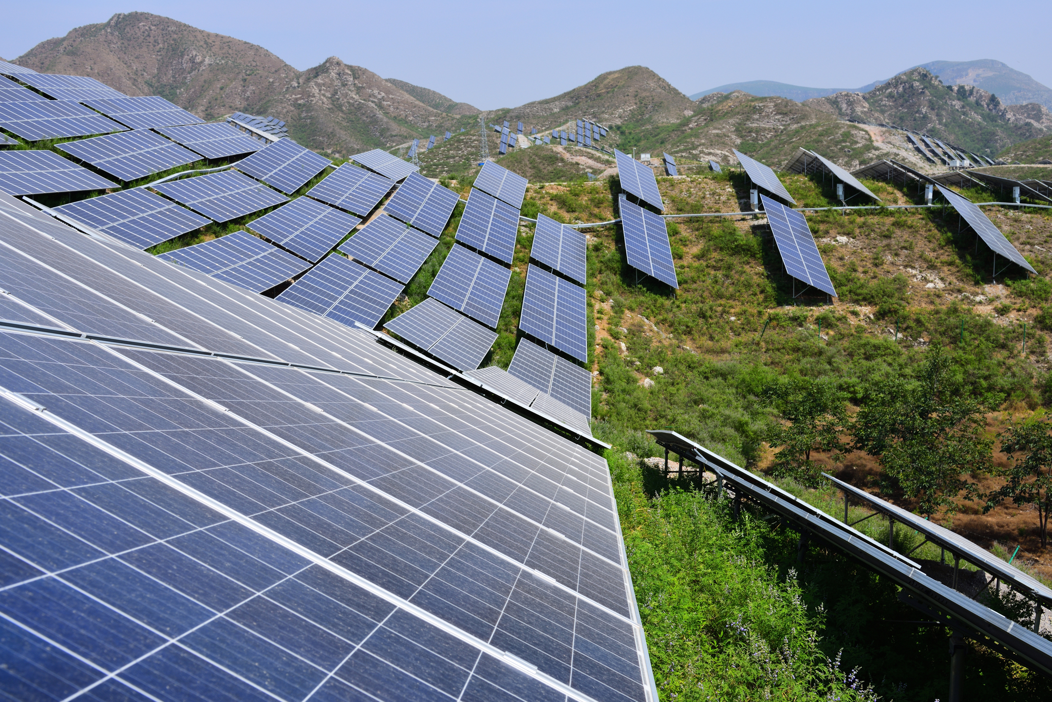 Paneles solares en el norte de China.