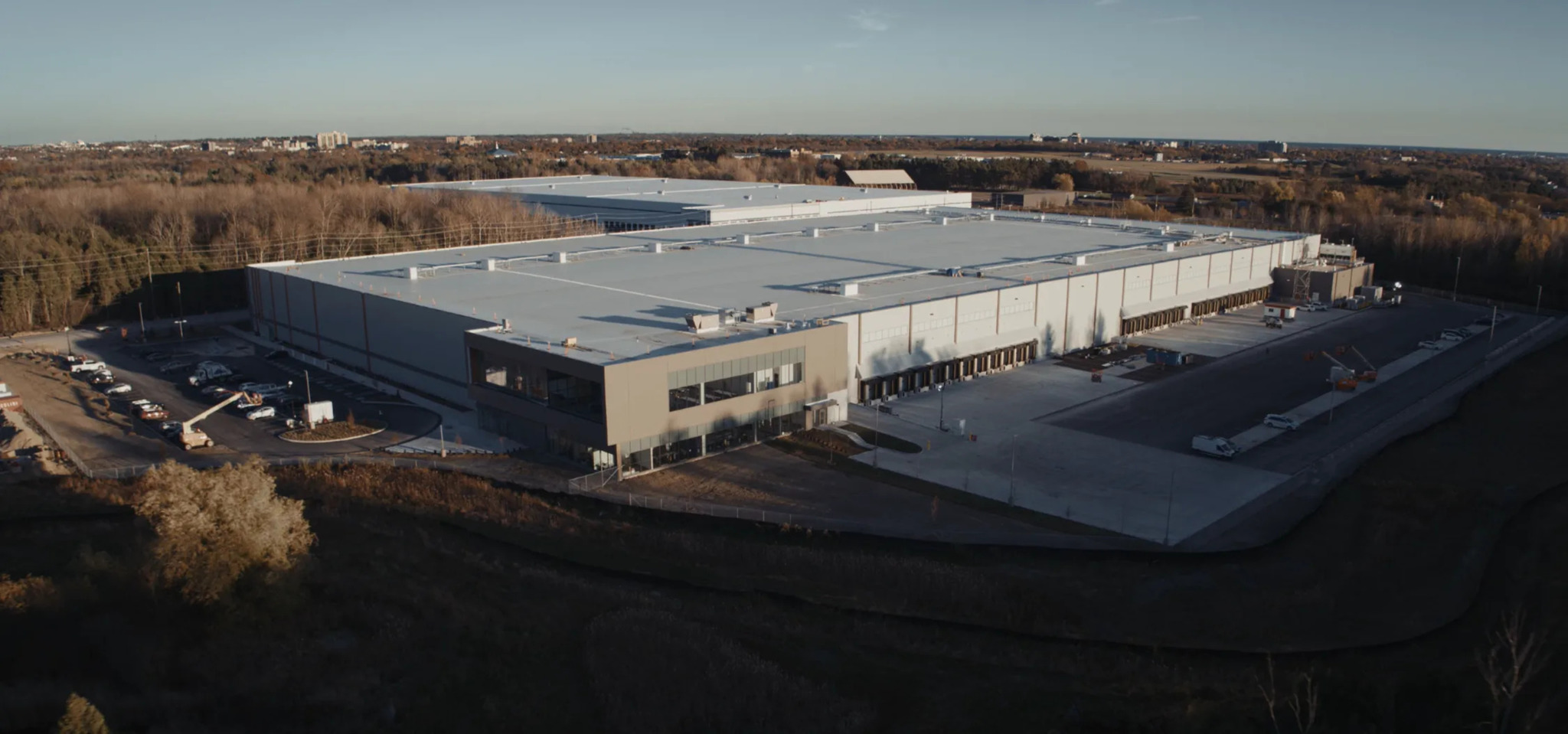 Centro de distribución ocupado por Lactalis en Oshawa (Canadá).