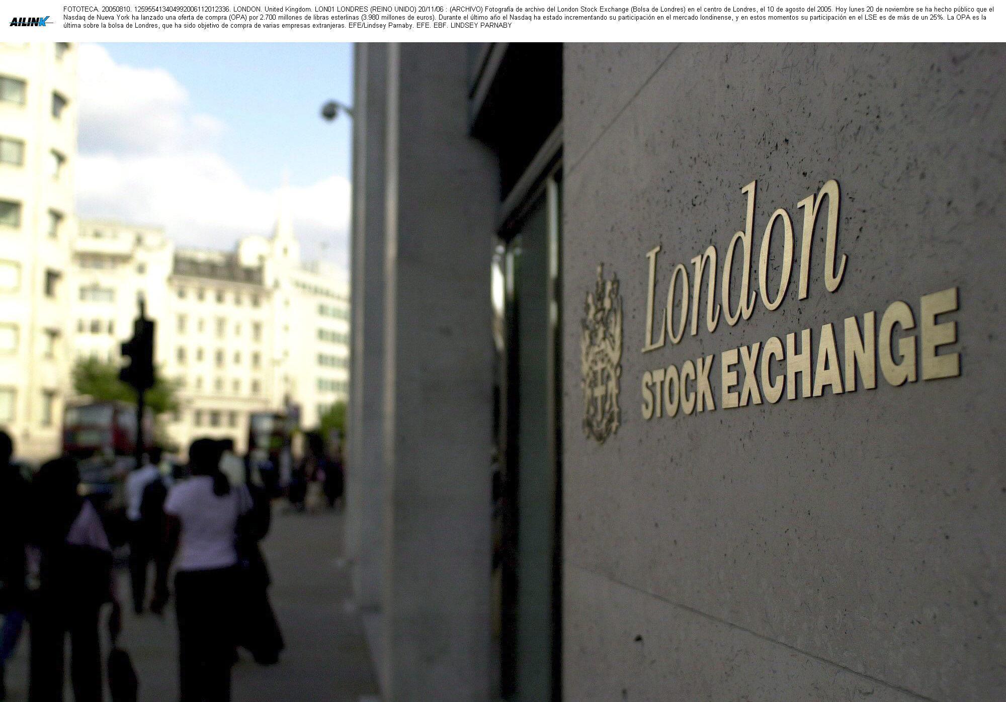 Bolsa de Londres planea lanzar operaciones las 24 horas el próximo año