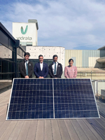 Vidrala estrena la instalación solar de autoconsumo de su planta de Llodio