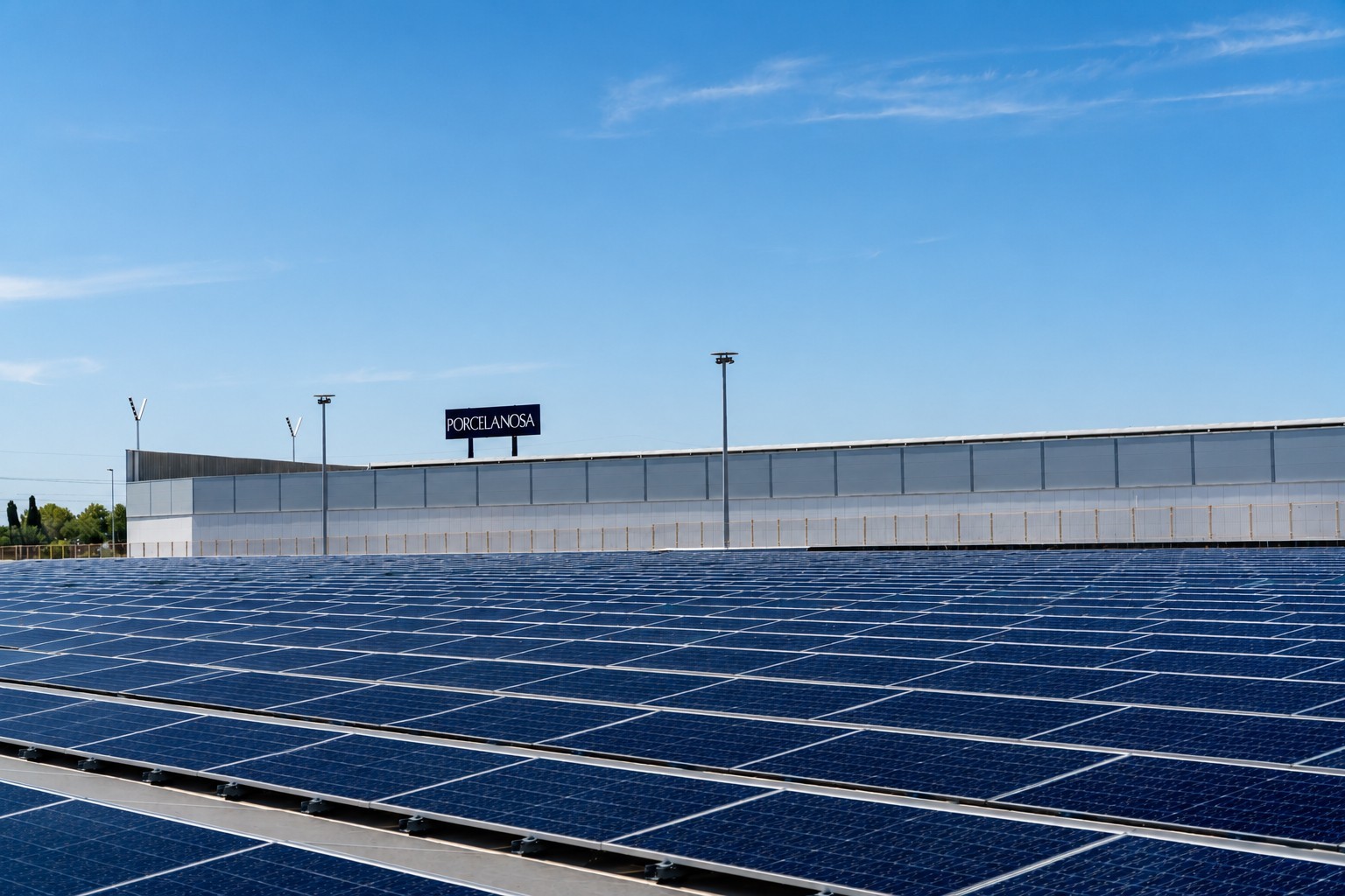 Nueva planta fotovoltaica de Porcelanosa.