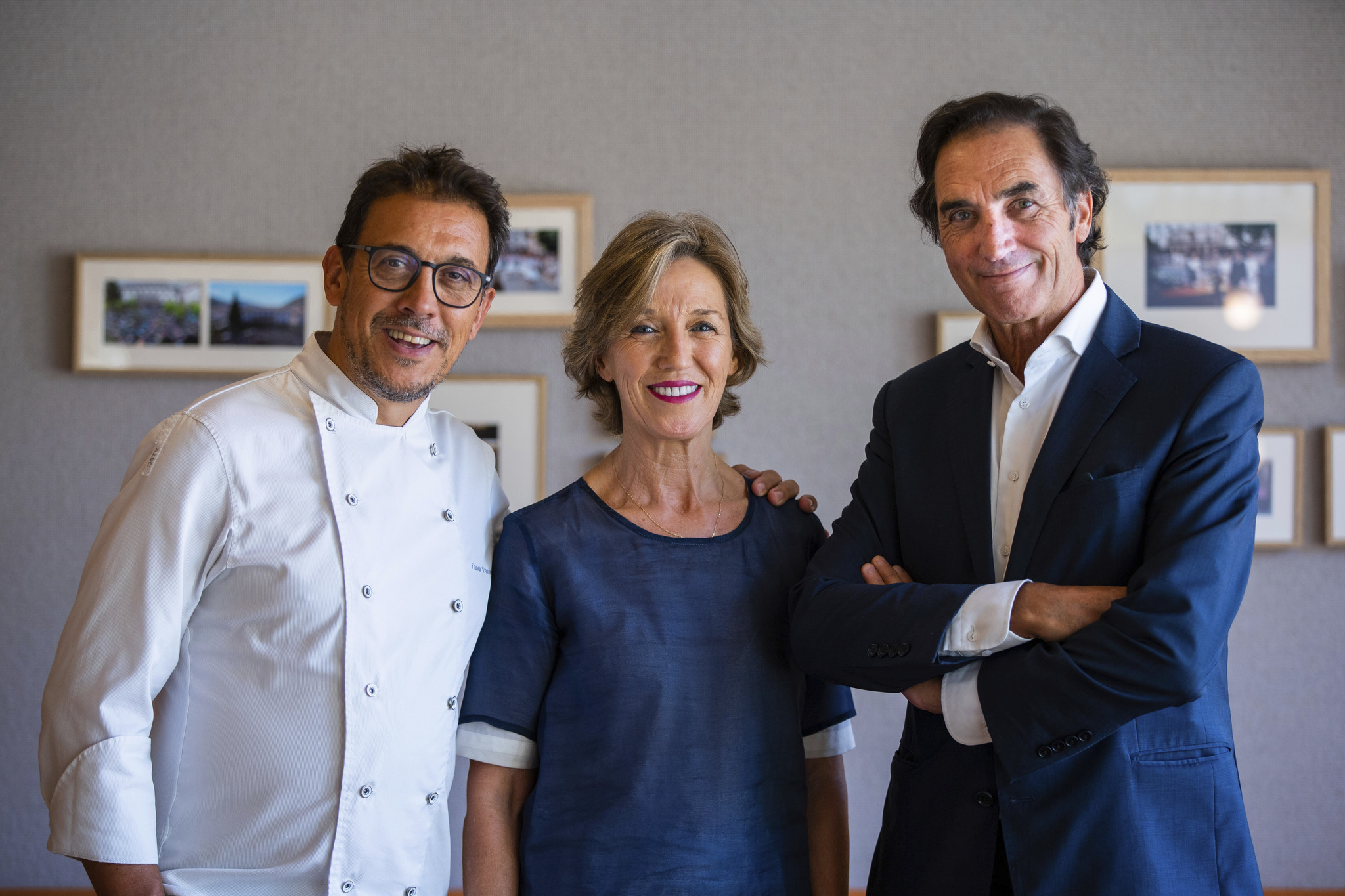 Los hermanos Francis, Marisa y Chefe Paniego, dueños de Echaurren.
