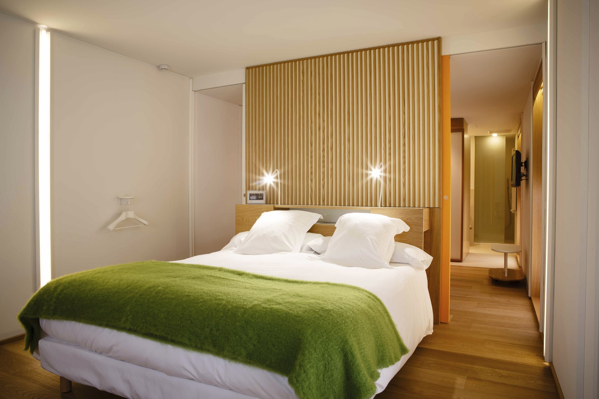 Una habitación de Hotel Echaurren.