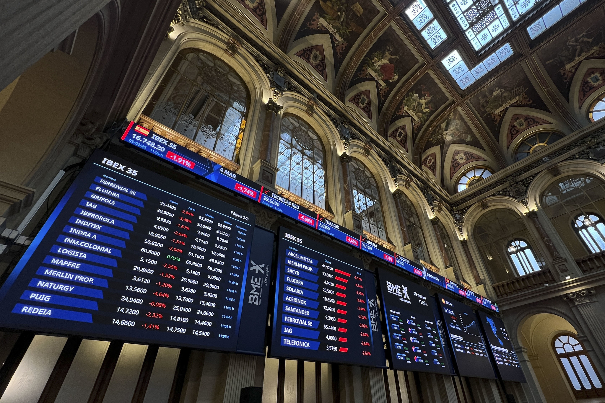 El Ibex quiere romper su racha de caídas