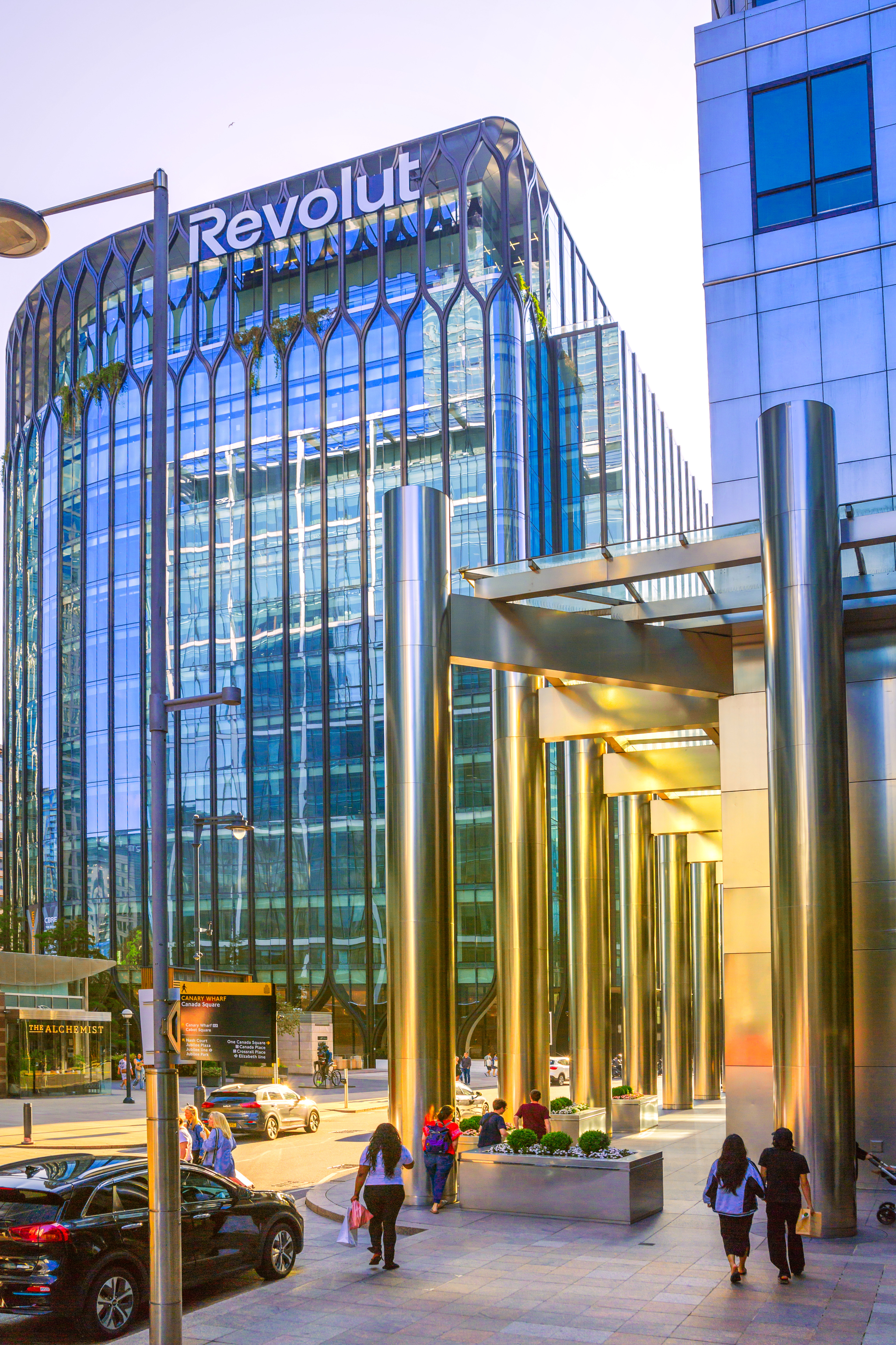 Sede de Revolut en Canary Wharf, en Londres.
