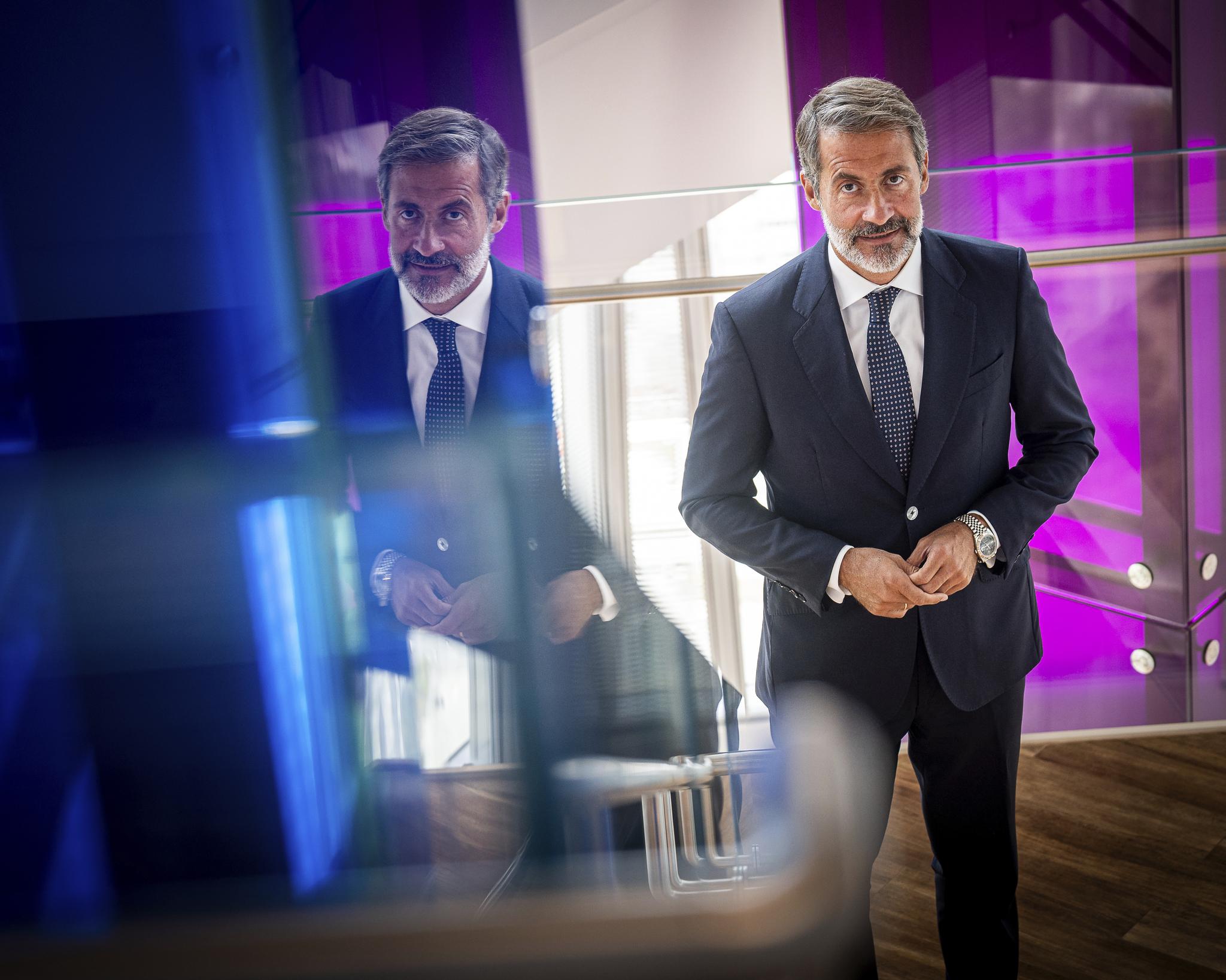 El presidente de KPMG, Juanjo Cano, posa antes de la entrevista con EXPANSIÓN.