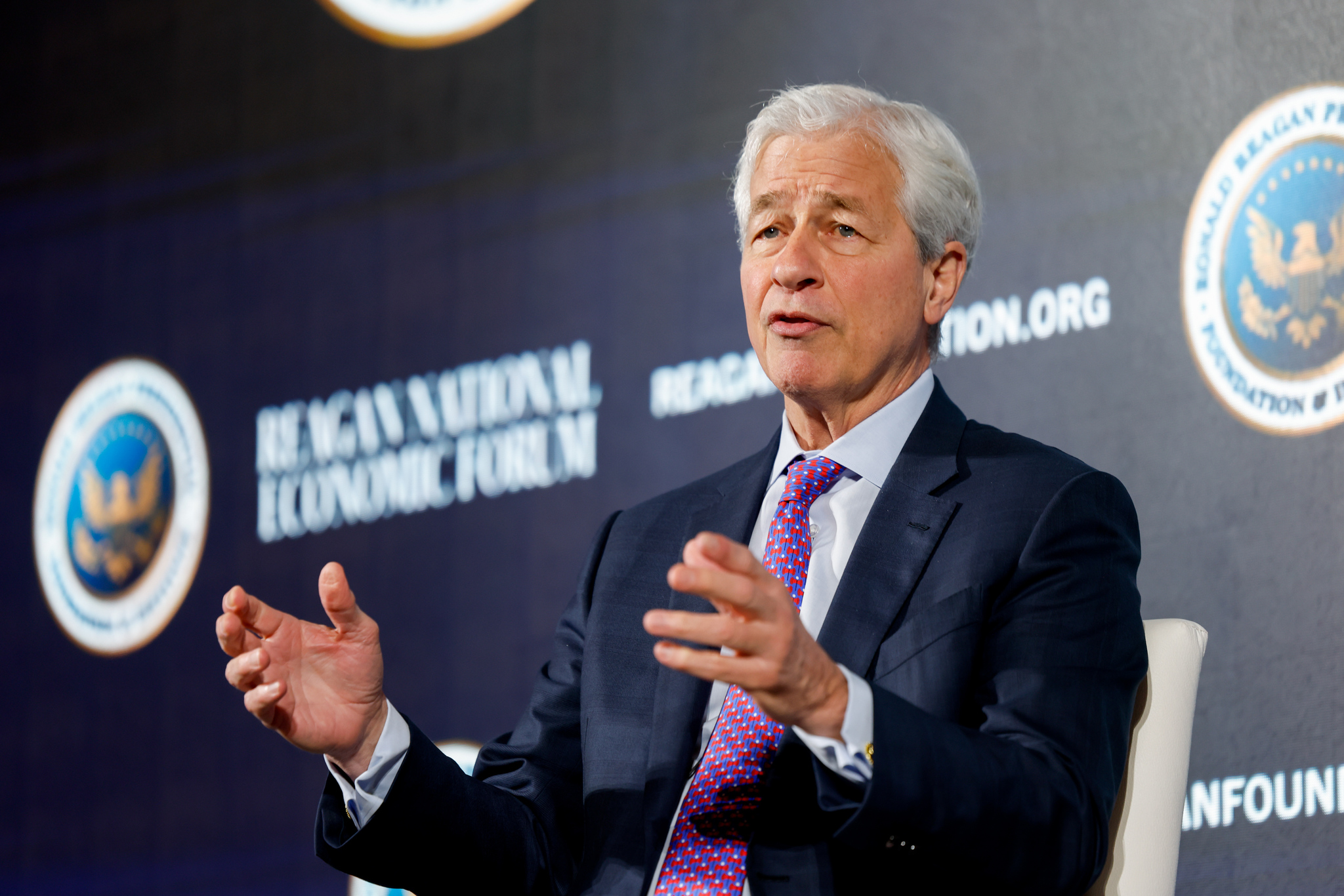 El consejero delegado de JPMorgan, Jamie Dimon, que la semana pasada se reunió con Andy Burnham y su ministro de Hacienda.