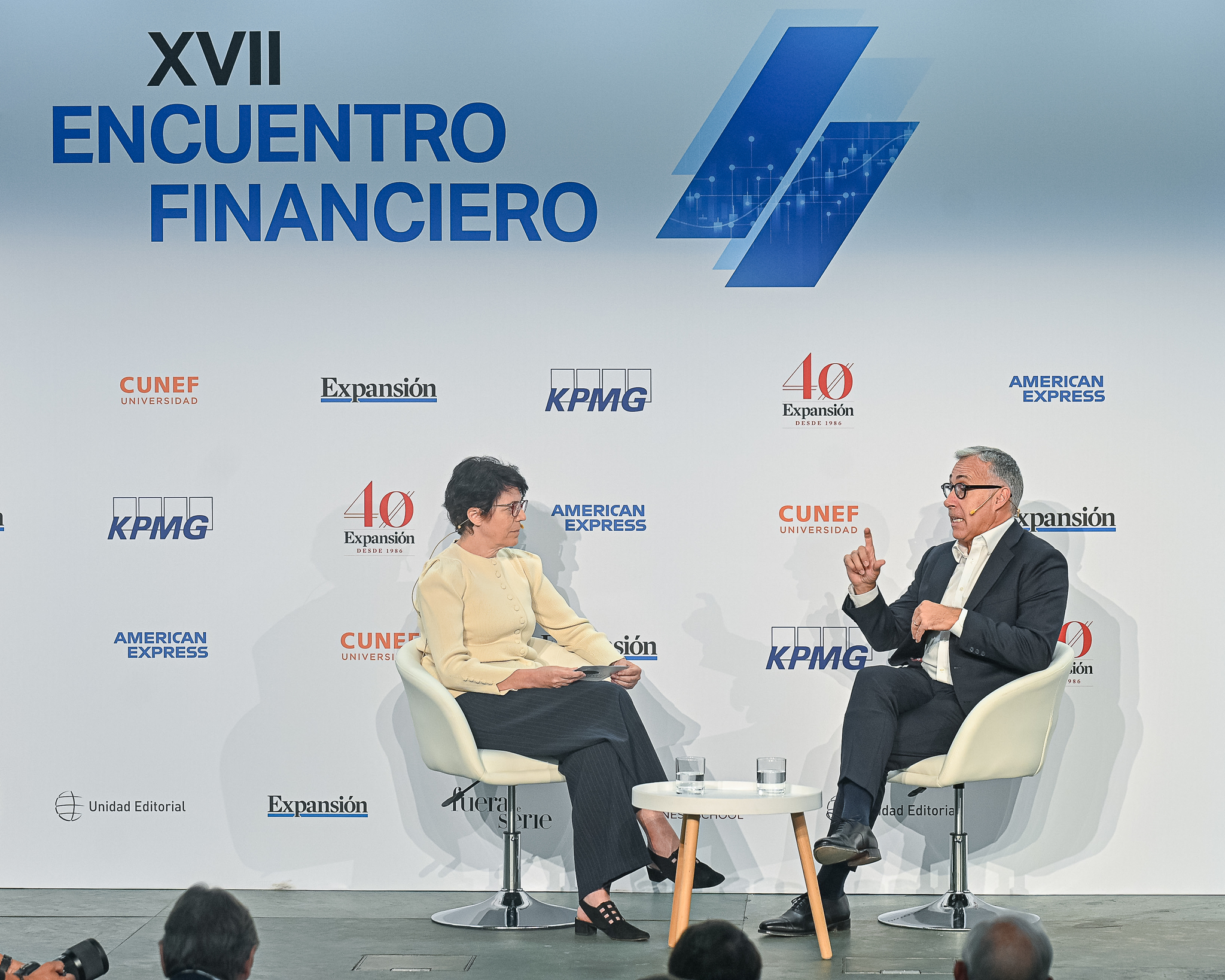 Marc Armengol, consejero delegado de Banco Sabadell, durante la entrevista realizada por Mayte A. Ayuso, redactora jefe de EXPANSIÓN.