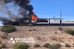 Interrumpida la Alta Velocidad entre Barcelona y Madrid por el incendio de un tren en Ricla