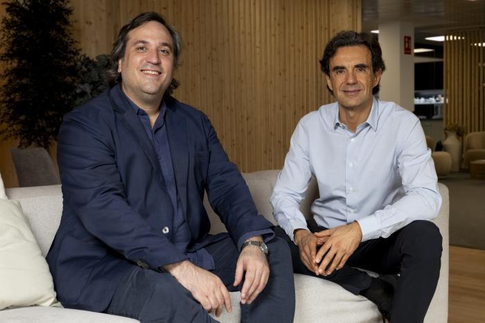 Pablo Nueno, consejero delegado de Olistic, y Pedro Luis Gonz�lez, presidente de la firma.