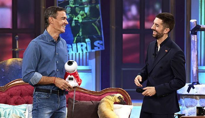 El presidente del Gobierno, Pedro Sánchez, en el programa ‘La Revuelta’ de TVE.